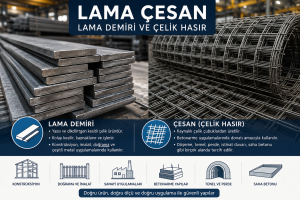 Lama demiri ve Çesan çelik hasır ürünleri